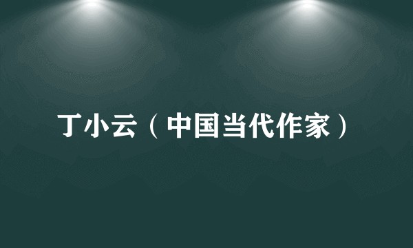 丁小云（中国当代作家）