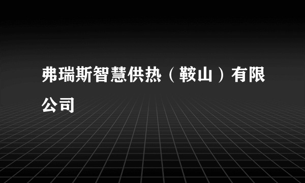 弗瑞斯智慧供热（鞍山）有限公司