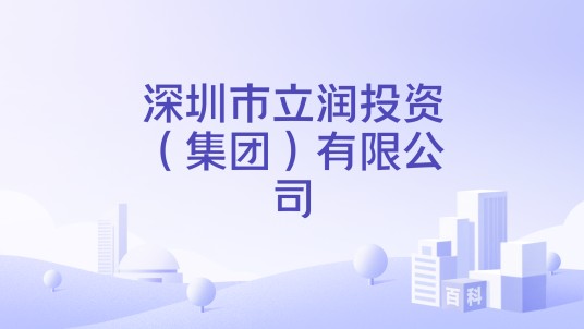 深圳市立润投资（集团）有限公司