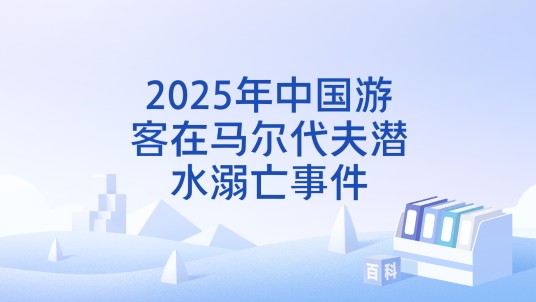 2025年中国游客在马尔代夫潜水溺亡事件