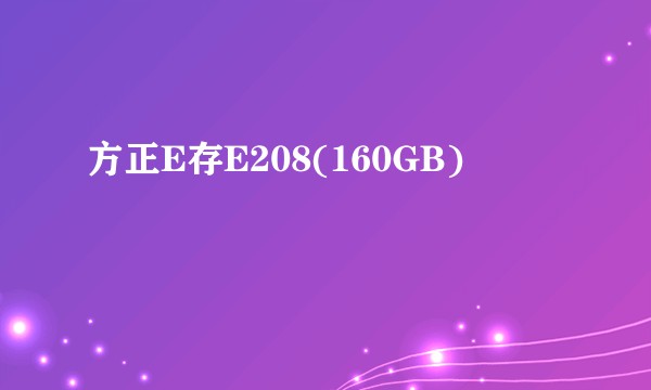 方正E存E208(160GB)