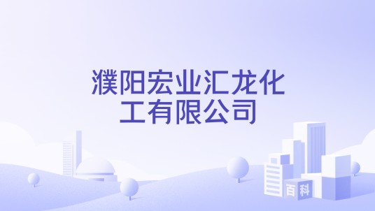 濮阳宏业汇龙化工有限公司