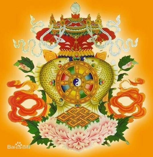 西藏吉祥八宝图