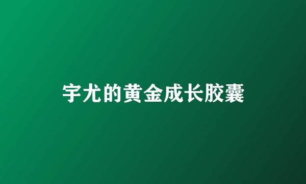 宇尤的黄金成长胶囊
