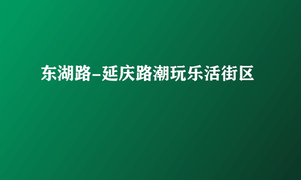 东湖路-延庆路潮玩乐活街区