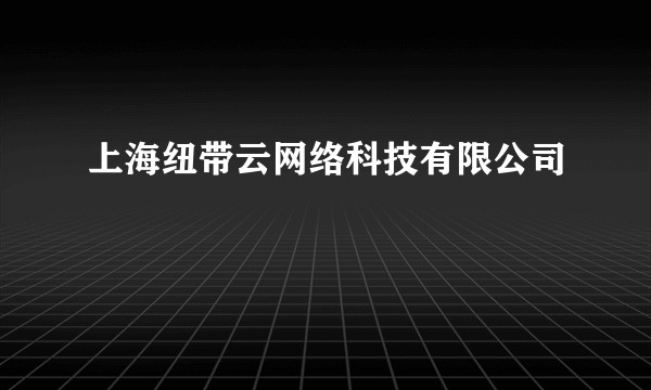 上海纽带云网络科技有限公司