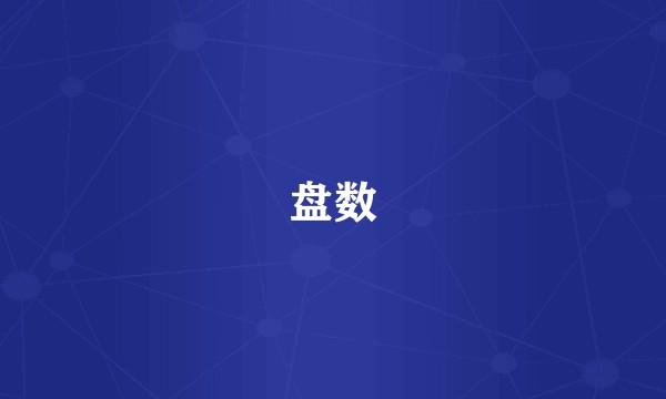 盘数