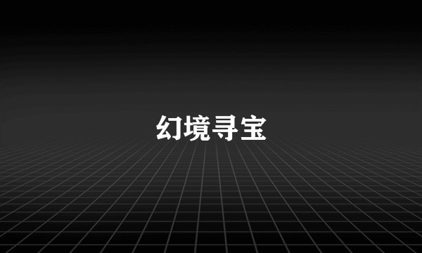 幻境寻宝