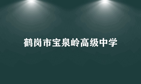 鹤岗市宝泉岭高级中学