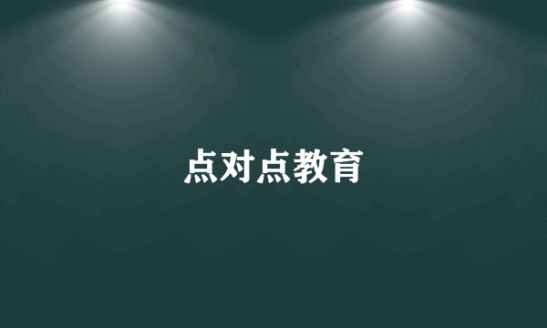 点对点教育