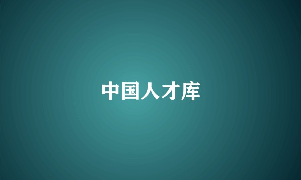 中国人才库