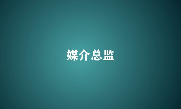 媒介总监