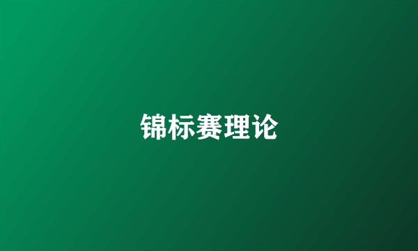 锦标赛理论