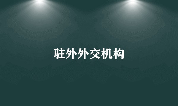 驻外外交机构