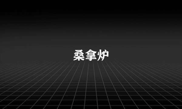 桑拿炉