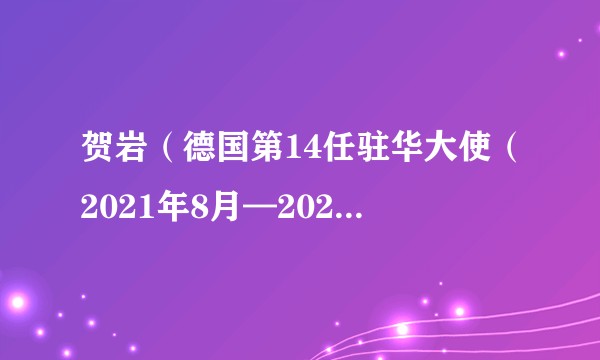 贺岩（德国第14任驻华大使（2021年8月—2021年9月））