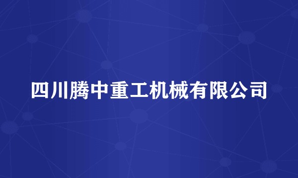 四川腾中重工机械有限公司