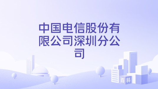 中国电信股份有限公司深圳分公司