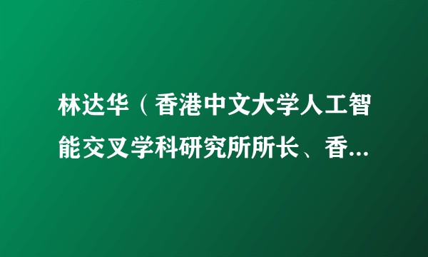 林达华（香港中文大学人工智能交叉学科研究所所长、香港中文大学信息工程学系副教授）