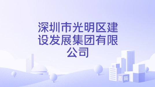 深圳市光明区建设发展集团有限公司