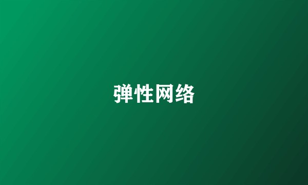 弹性网络