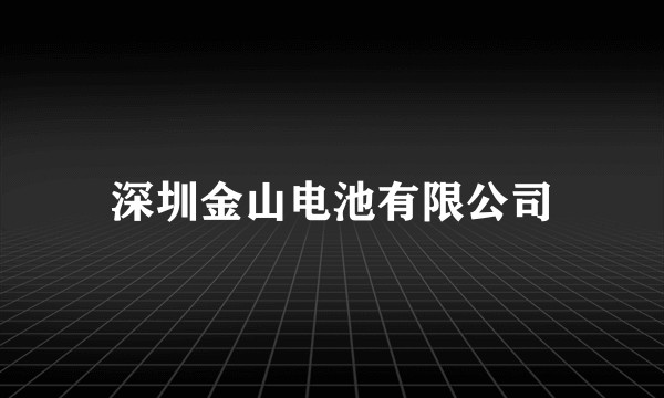 深圳金山电池有限公司