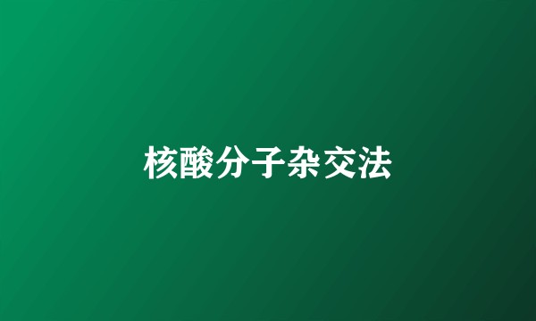 核酸分子杂交法