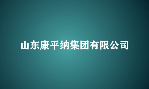 山东康平纳集团有限公司
