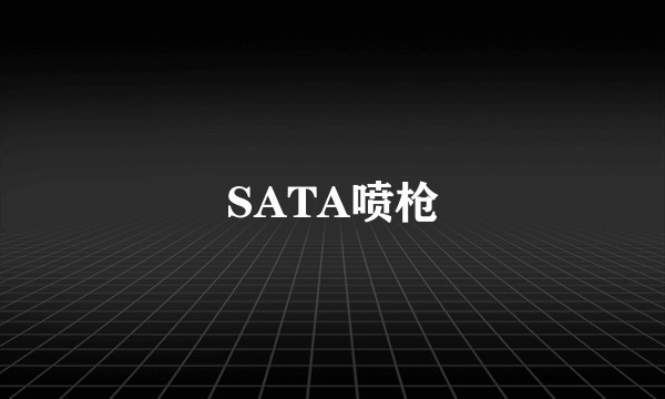 SATA喷枪