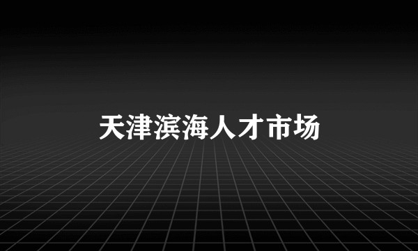 天津滨海人才市场