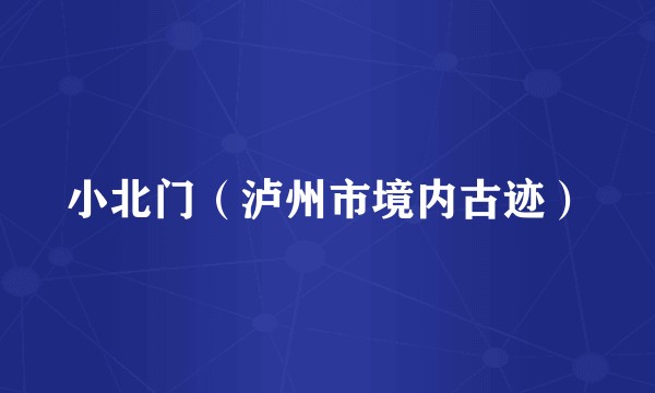 小北门（泸州市境内古迹）