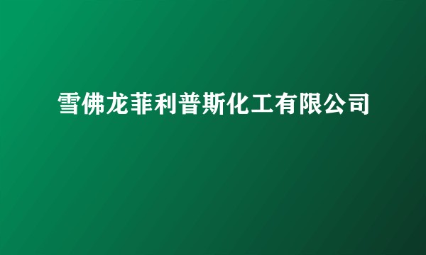雪佛龙菲利普斯化工有限公司