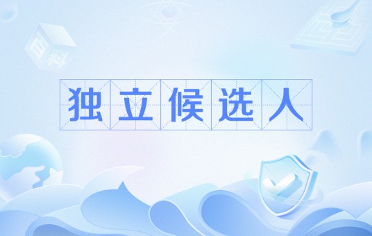 独立候选人（不代表任何党派参选的候选人）