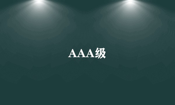AAA级