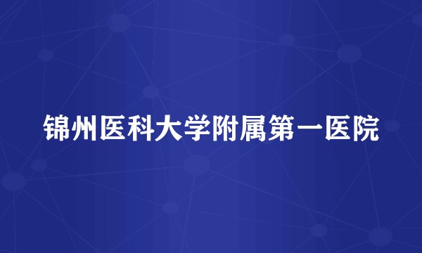 锦州医科大学附属第一医院