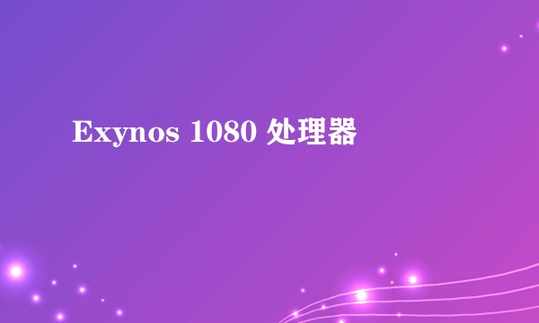 Exynos 1080 处理器
