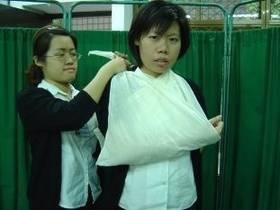 三角巾包扎法