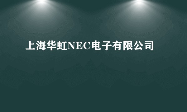 上海华虹NEC电子有限公司