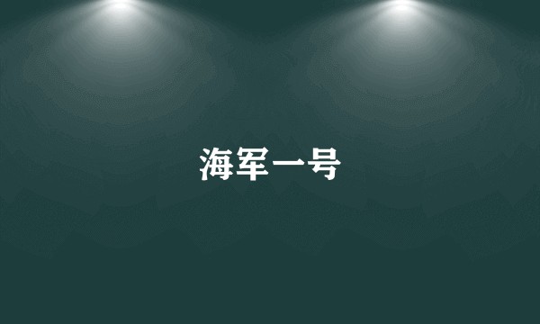 海军一号