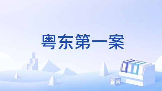 粤东第一案（1997年发生于揭阳市的冒充公安干警、结伙持枪抢劫案件）