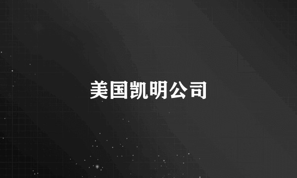 美国凯明公司