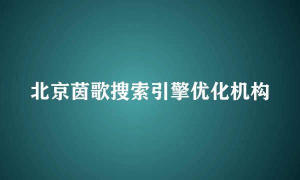 北京茵歌搜索引擎优化机构