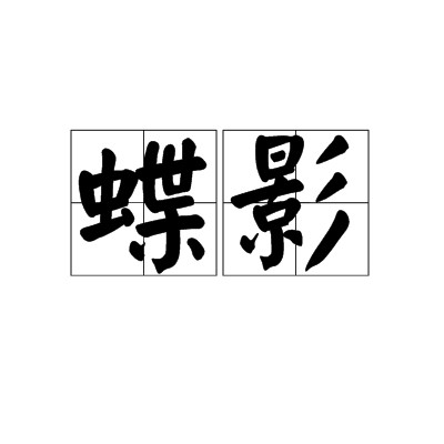 蝶影（汉语词语，指蝴蝶身影或飞舞的梨花）