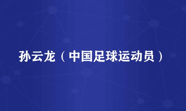 孙云龙（中国足球运动员）