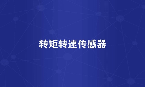 转矩转速传感器