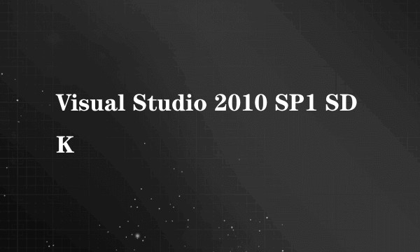 Visual Studio 2010 SP1 SDK