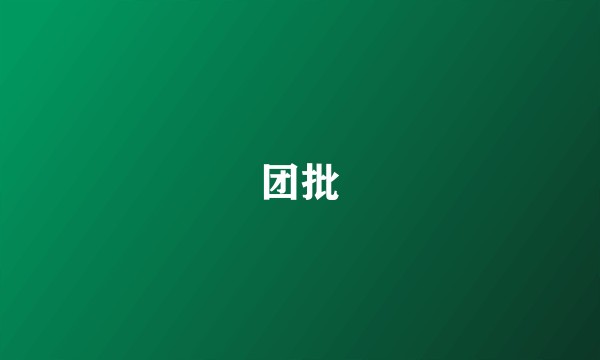 团批