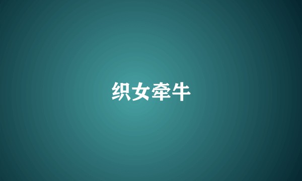 织女牵牛
