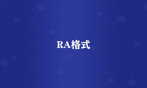 RA格式