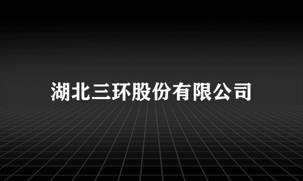湖北三环股份有限公司